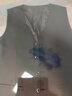 奢树（SHESHU）西装马甲男商务正装马夹单排扣职业装纯色西服内搭背心坎肩 黑色 L (170) 实拍图