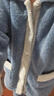红豆（Hodo）珊瑚绒睡袍女抗静电情侣长款睡衣秋冬加厚保暖男士新款家居服浴袍 男士深雅灰 2XL 实拍图