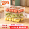 禧天龙冰箱保鲜盒食品级冰箱收纳盒塑料密封盒蔬菜水果冷冻盒 4.5L 3个 实拍图