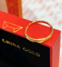 中国黄金（CHINA GOLD）黄金如初戒指女足金冰川活口情侣对戒520生日礼物送女友送老婆 冰川戒指 约1.3g【女戒】中金礼盒 实拍图