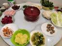 富得莱饭菜保温板 新款暖菜板+火锅+自动旋转家用餐桌垫多功能带电磁炉电陶炉 圆形加热菜板电热板转盘 3000w电磁炉火锅电动转盘|岩板纹 100cm 实拍图