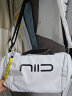 NIID男女通用斜挎包大容量轻便健身包手提行李袋变形运动包旅行S6 白色（现货） 晒单实拍图