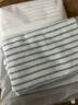 洁丽雅（grace）雅尚毛巾洗脸洗澡擦手柔软成人吸水面巾节日送礼团购 素色条纹2条装 实拍图