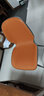 圣度朗北欧轻奢餐椅家用现代简约餐桌椅子靠背极简餐桌凳子2022新款 深灰皮革+橘色科技布 加厚款(承 实拍图