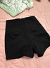 翊尚美黑色短裤女外穿2025春夏新款辣妹热裤紧身高腰弹力西装短裤防走光 黑色 M 【适合96-105斤】 实拍图