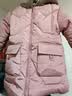 皮尔卡丹（pierre cardin）女童棉服加厚冬装2025新款儿童中大童棉衣可爱中长款洋气外套 粉色 130 实拍图