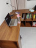 众淘实木转角书桌书柜一体桌子卧室家用学生梳妆台l型拐角电脑桌办公 【加厚实木板材】120*120檀木色 实拍图