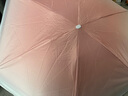 美度五折冰激凌太阳伞防晒防紫外线晴雨两用黑胶遮阳伞渐变折叠卡片伞 渐变-仲夏粉 实拍图