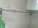 一卫（yweel）枪灰色太空铝毛巾架免打孔毛巾杆单双杆卫生间挂架浴室挂件 枪灰色单杆80cm-62743 实拍图