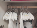 向泽宽肩衣架家用衣挂衣服衣架重衣服撑子秋冬加宽挂厚衣服衣架 【升级白色】宽肩衣架-防滑防皱 二十只（实惠装省10元） 实拍图
