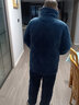 南极人男士睡衣男冬季加厚加绒珊瑚绒大码中老年可外穿家居服套装 藏蓝色【加绒加厚 速热聚暖】 3XL 推荐身高180-185 体重175-200 实拍图