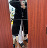 太平鸟女装毛呢大衣大师甄绒系列浴袍双面毛呢赫本风 黑色 S 实拍图