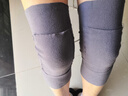 南极人口袋发热护膝保暖防寒膝盖关节炎老寒腿护腿套可放暖宝宝发热 【灰色-带兜防滑款】+暖宝宝2片 L 实拍图