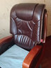 名流都市真皮老板椅豪华商务按摩大班座椅实木办公室可躺坐椅家用电脑转椅 10轮咖啡色-头层牛皮+按摩 固定扶手 实木脚 实拍图