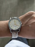 钻石老上海钻石牌手表男士机械表原厂库存17钻手动上链全新简约纪念表 老式伸缩弹簧表带款 实拍图