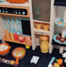 贝恩施儿童玩具迷你小厨房过家家玩具男女孩趣味烹饪生日礼物B153蓝色 实拍图