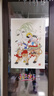 红泥坊天津杨柳青年画春节礼品吉祥娃娃抱鱼印刷装饰海报新婚墙贴送长辈 春牛图(75*52cm) 实拍图