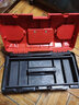 HB加强塑料多功能家用双层手提式五金工具箱收纳箱零件盒车载置物箱 红黑双层15寸收纳工具箱 实拍图