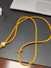 圣喜安粗款八股绳项链绳手工编织防断吊坠挂绳翡翠和田玉挂坠挂脖绳 琥珀金-3.6mm周长68cm 实拍图