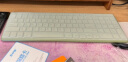 航世（BOW）HW256C 无线键盘 超薄便携巧克力键盘 防泼溅 笔记本台式办公通用键盘 外接USB数字键盘 复古绿 实拍图