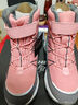 Skechers斯凯奇儿童绒绒靴雪地靴保暖男童棉鞋防寒加绒高帮女童靴660092L 女童/粉红色/灰色/PKGY 36 实拍图