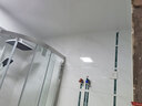 箭牌（ARROW）淋浴房干湿分离玻璃隔断家用浴屏浴房浴室简易一字型卫生间淋浴屏 1.6-1.69m 第九代【双阻尼缓冲】镜光 实拍图