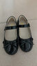 百丽 童鞋女童黑皮鞋春秋软底儿童学生鞋中大童演出鞋单鞋 深黑29 实拍图