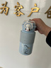 爱舒贝（AISHUBEI）简约保温杯女生高颜值双饮水杯大容量316不锈钢孕妇产妇吸管杯子 蓝色500ml+小狗金属贴+立体贴+杯刷 实拍图