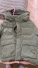 优衣库童装男童女童高性能复合连帽外套/保暖厚衣服473309 55 青绿色 110 实拍图