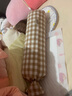 科迷熊 韩国ins婴幼儿安抚抱枕圆柱侧睡防撞靠枕防掉床围惊跳小熊幼儿园 INS咖小兔 长约45CM(荞麦壳芯)0-2岁 实拍图