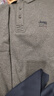 吉普（JEEP）长袖t恤男2025年秋冬新款男士商务休闲宽松棉质大码翻领男装上衣 灰色加绒 5XL(建议211-230斤) 实拍图