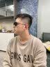 蔡司（ZEISS）镜片磁吸近视墨镜男可配带度数偏光镜开车驾驶专用三合一太阳镜女 透灰色镜框 送3磁吸片 眼镜框 实拍图