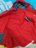 探拓（TECTOP）三合一两件套冲锋衣 加厚防寒保暖男户外登山滑雪外套抓绒内胆  JW7709 男款中国红 L 实拍图
