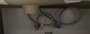 高仪（GROHE）欧标3分内外丝 3分外丝转4分内丝进水延长软管不锈钢编织丝 非高仪/3转4/50CM/1根 实拍图