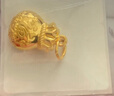 菜百首饰黄金吊坠 足金 双面福字福袋吊坠 礼物 祝福系列 HJ 足金吊坠（不含链） 约2.42g 实拍图