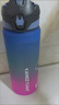 康知缘（KANGZYUAN）Tritan塑料水杯大容量杯子男女户外运动健身水瓶学生便携军训壶 浅蓝渐变 650ml 实拍图