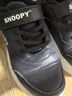 SNOOPY史努比童鞋儿童运动鞋冬季男女童保暖二棉轻便小白鞋2867黑色34 实拍图
