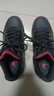 乔丹QIAODAN男鞋球鞋2025毒液皮面防水低帮篮球鞋缓震防滑运动鞋 黑色/炽焰红 42 实拍图