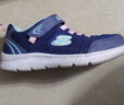 Skechers斯凯奇儿童运动鞋春秋女童魔术贴休闲鞋中大童轻质跑步鞋303601L 女款/浅灰色/浅绿色/LGAQ 36 实拍图