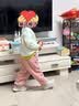 戴维贝拉（DAVE＆BELLA）女童加绒裤子宝宝束脚裤保暖儿童裤子休闲小童长裤秋冬新款童裤 深粉色【现货】 110 cm（建议身高100-110cm） 实拍图