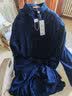 山人运动太极服男新款高端品牌太极练功服套装飘逸太极拳练功服女士春秋季 藏青-长袖套装 XXL 实拍图