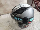 LS2摩托车头盔男女士半覆式安全帽子复古个性电动车四季半盔OF562 哑闪浅灰/侦察 XL（建议58-59头围） 实拍图