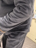 轩靓睡衣男加厚长袖保暖海岛绒家居服秋冬季大码套装 71652深灰 3XL  实拍图