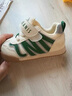 泰兰尼斯秋冬季新款学步鞋婴儿加绒防踢防滑新年面包鞋男女宝宝机能童鞋 白绿 秋季网布 26 鞋内长16.5cm适合脚长15.5 实拍图