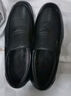 红蜻蜓新款商务休闲加绒男士棉鞋简约套脚一脚蹬皮鞋WTD80691\92 黑色 41 实拍图