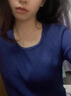 珍東羽你相伴足银项链女吊坠轻奢小众款首饰新款情人节520礼物送女友 羽你相伴-琉璃石款 实拍图