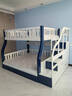 莱客轩（LAIKEXUAN）儿童上下床双层实木高低子母床梯柜款上铺1.6米下铺1.8米 实拍图