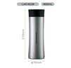 乐扣乐扣（LOCK&LOCK）掌心杯商务杯400ML保温杯水杯子茶杯 LHC4028S钢本色 400ML 实拍图
