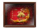 永隆金号松龄鹤寿长辈祝寿生日贺寿礼物送老人家寿辰金箔画礼品激光刻字 25*32CM松龄鹤寿 实拍图