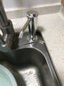 九牧王世家厨房皂液器水槽洗洁精压取器置物架家用洗菜盆洗涤剂按压器皂液盒 星河银[升级款带置物架] 实拍图